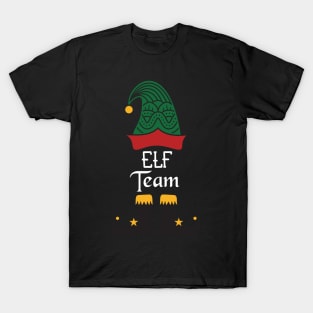 Elf Team Matching Family Group Christmas Party Pajama T-Shirt